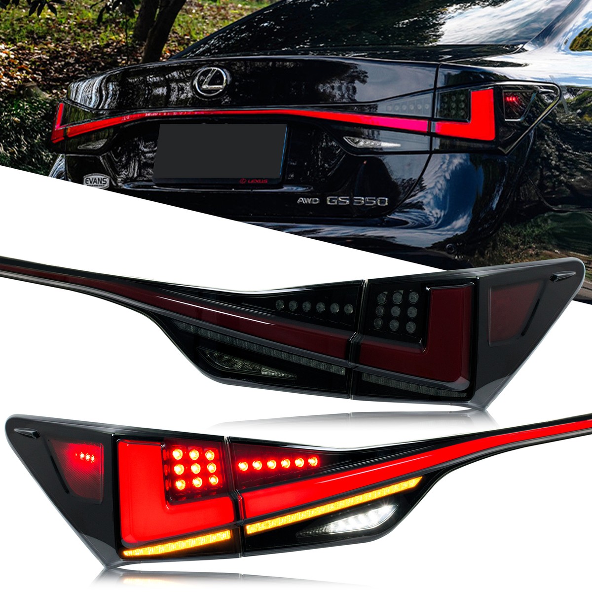 LED Tail Lights for Lexus GS350 GS200t GSF 2012-2020