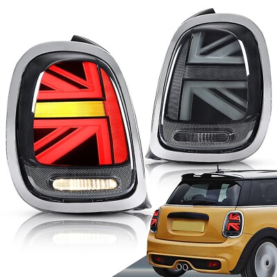 CHROME Voll-LED-Rückleuchten Sequentiell für 2014 2022 Mini Cooper F55 F56 F57