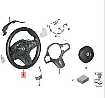 BMW M5 F90 M Sport Leder lenkrad 8094394 32308094394 NEU | eBay 