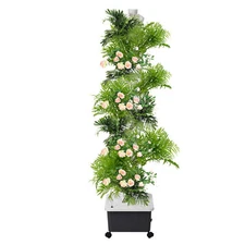 12 Layer 60Pot Vertical Hydroponic Garden Tower System Aeroponics Home Grow Kit 