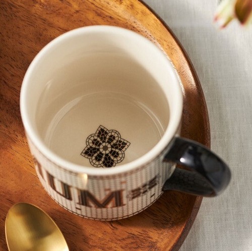 NEW ANTHROPOLOGIE BISTRO TILE OVERSIZED MUG CUP LATTE TEA COFFEE MOSAIC FRENCH - Picture 21 of 24