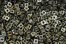 (2200) Unplated 10-24 Square Nuts - #10 Machine Screw Coarse - Plain Steel