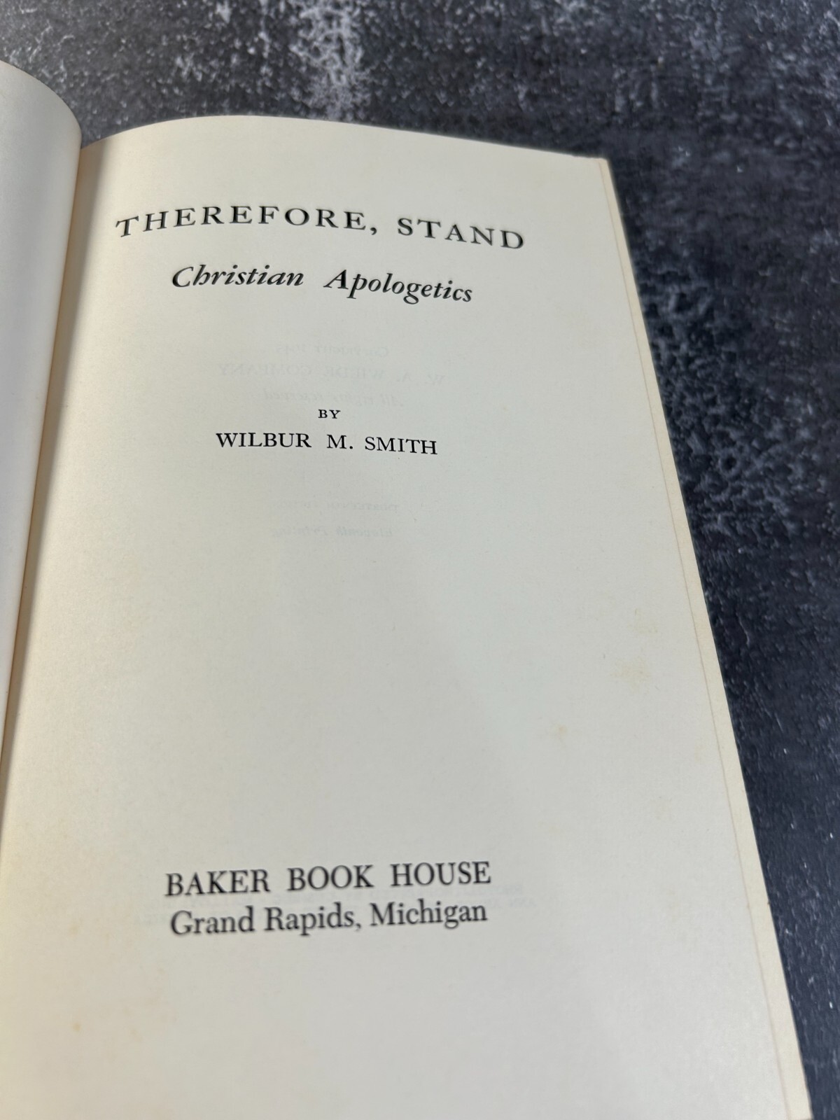 Therefore, Stand by Wilbur M. Smith