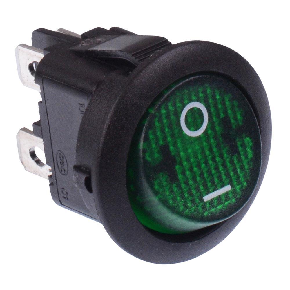 Dpst Switch Switch Electronics DPST Round Rocker Switch - On/Off, 230V ...