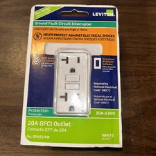 GFCI 20A Outlet GFNT2-PW White Leviton  FREE SHIPPING