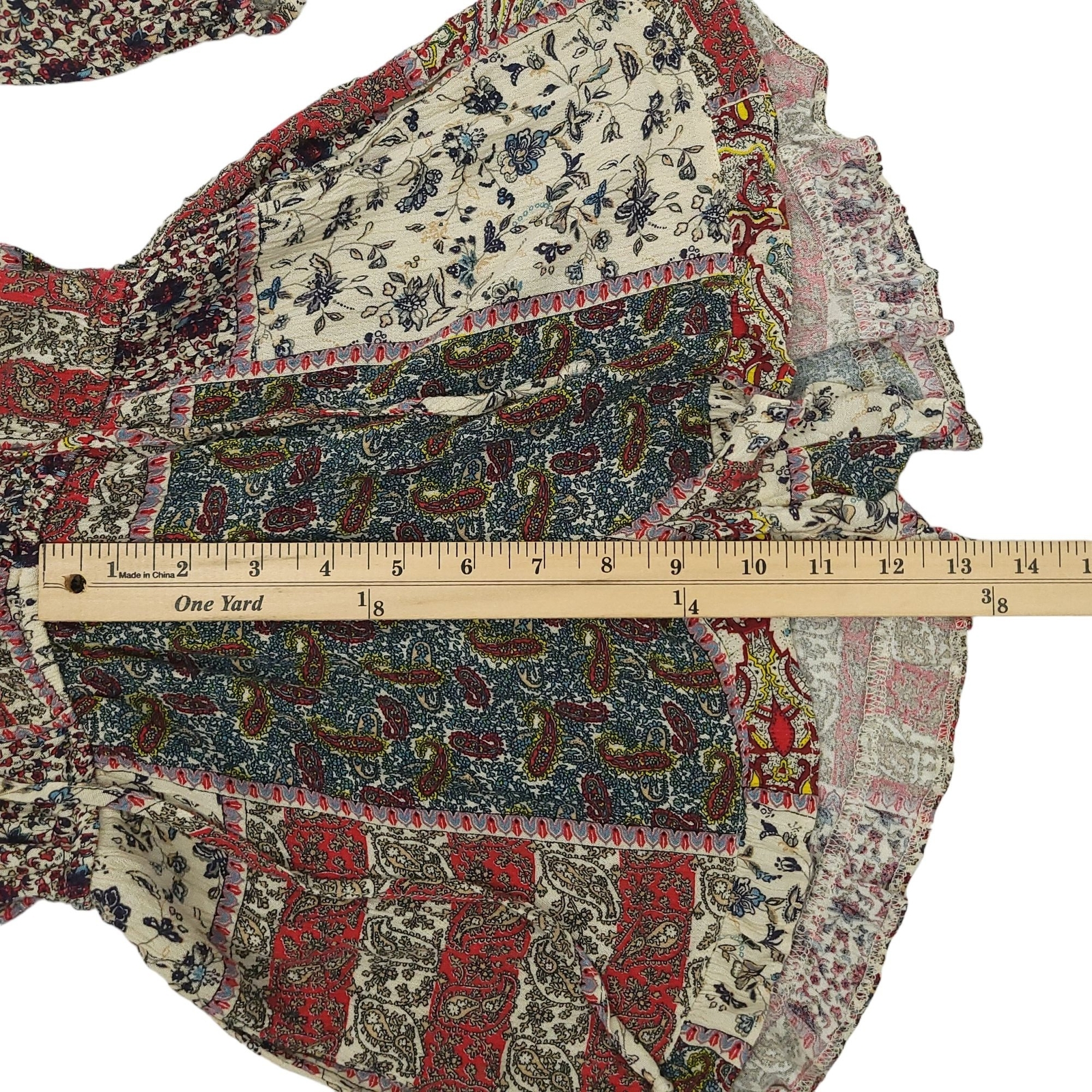 American Eagle Outfitters Romper Patchwork Boho W… - image 6