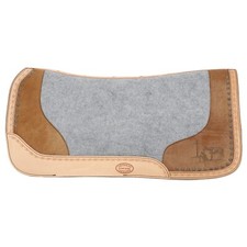 SADDLE PAD Hair on Cowhide PRAYING COWBOY Felt Bottom 32"x31"x1" Barbwire Tooled