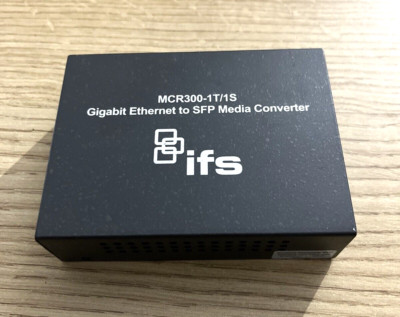 IFS Interlogix MCR300-1T/1S Gigabit Ethernet zu SFP Medienkonverter