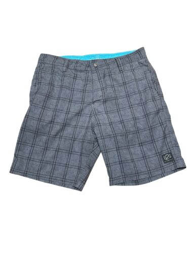 ZeroXposur Beach2Street Hybrid Boardshorts grau kariert Herren Größe Medium gebraucht, in einwandfreiem Zustand