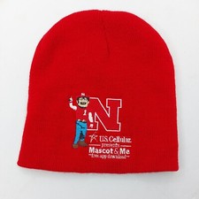 Nebraska Huskers US Cellular Beanie Hat Cap Mascot Me