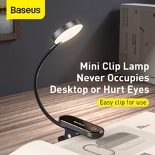 Baseus clip on reading light bedside lamp 4000K 24H Light Clip Style Dark Gray