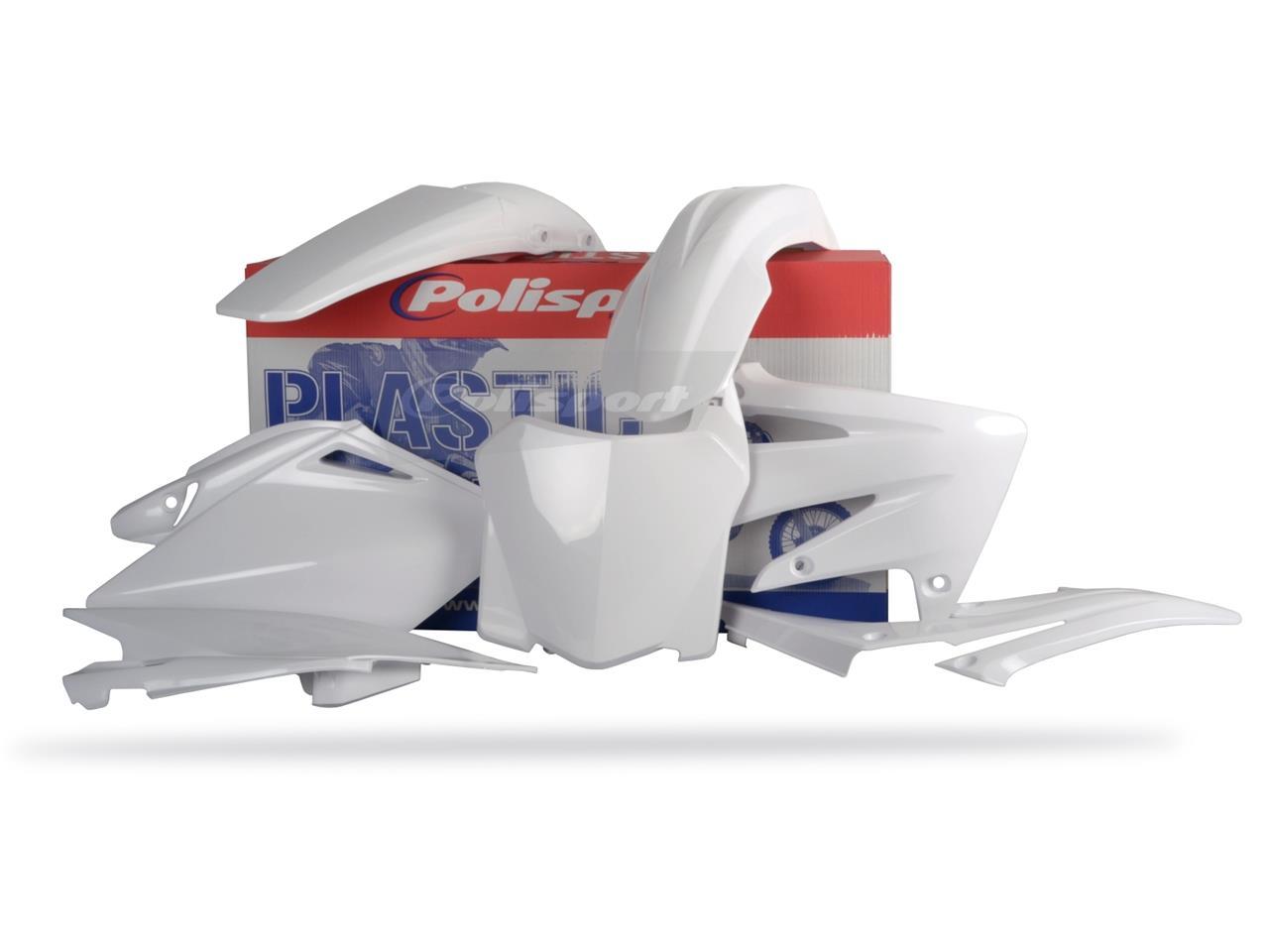 Kit Plastiques Polisport Blanc pour Moto Honda CRF 250 R 2008-2009