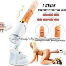 Adult Sex Machine Penis Dildo Automatic Telescopic Vibrator Handsfree Women Toy