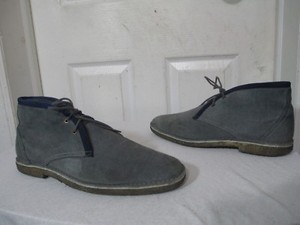 grey suede chukka
