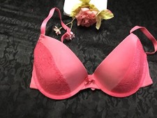 Bra Demi Bra Size us 34b it3b eu75b padded underwired pink
