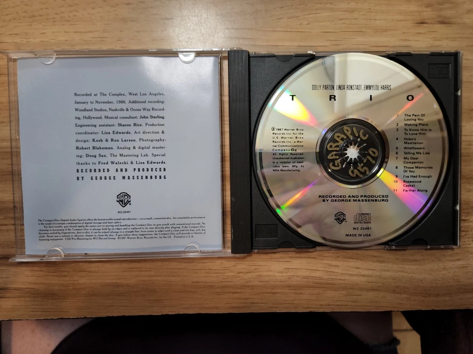Trio by Emmylou Harris (CD, 1990) Foto 3 de 3