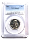 1951 Washington Quarter PCGS Proof 66
