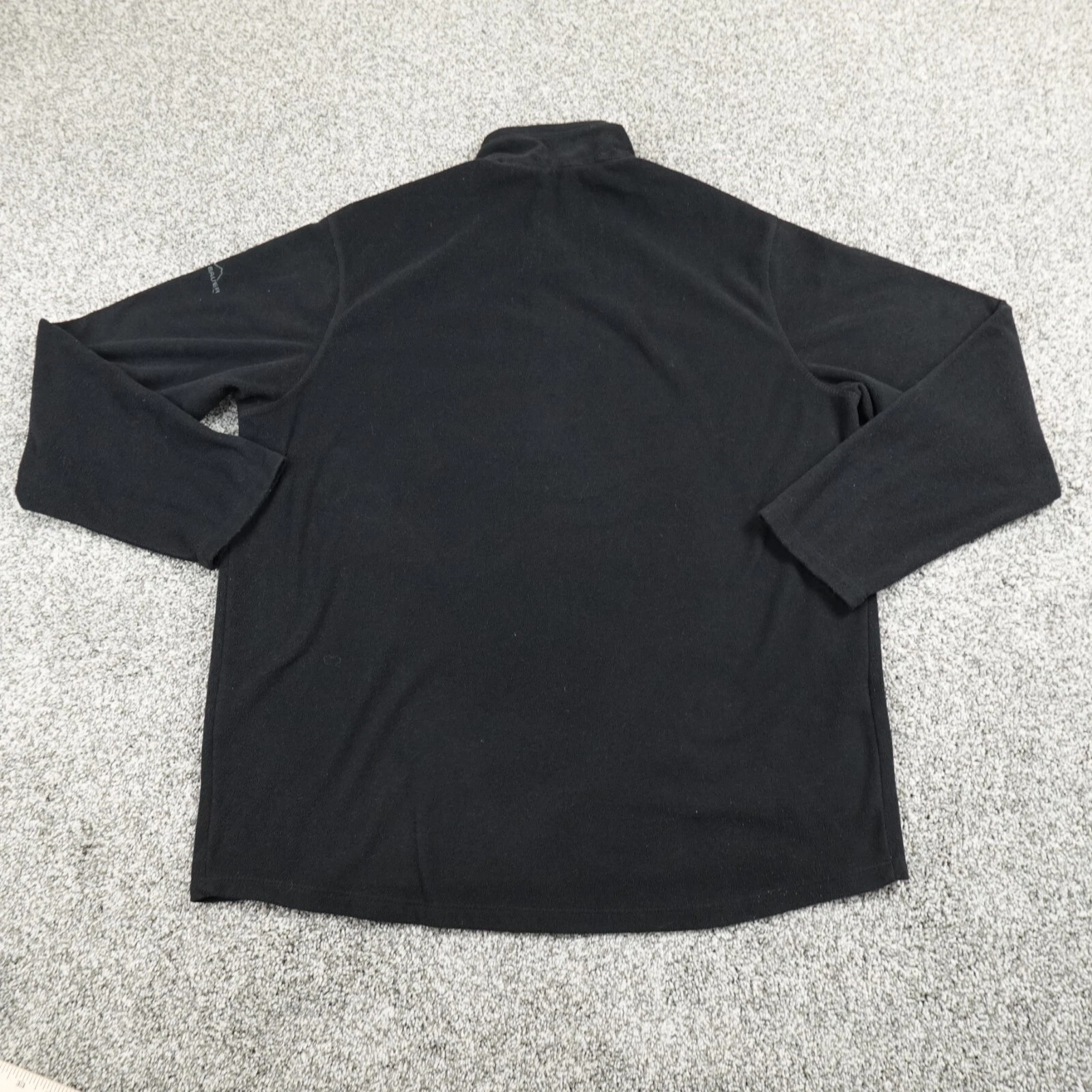 VETEMENTS Maglione Eddie Bauer uomo XXL 2XL nero logo pile outdoor zip felpa casual