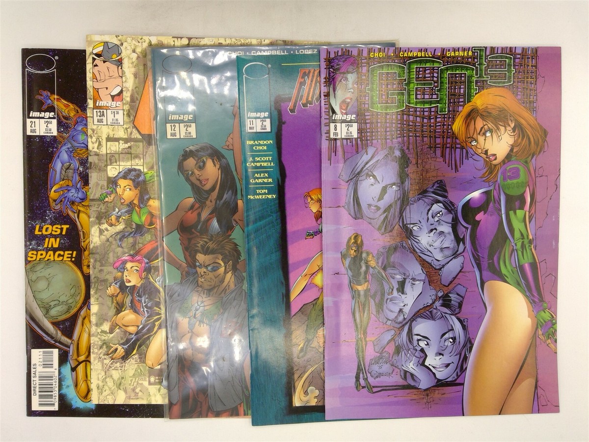 Gen13 #2-3, 5, 8, 11-13 & 21 Image Comics 1995 VF J Scott Campbell