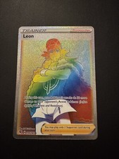 POKÉMON TCG LEON 195/185 SWSH VIVID VOLTAGE RAINBOW RARE!! on eBay