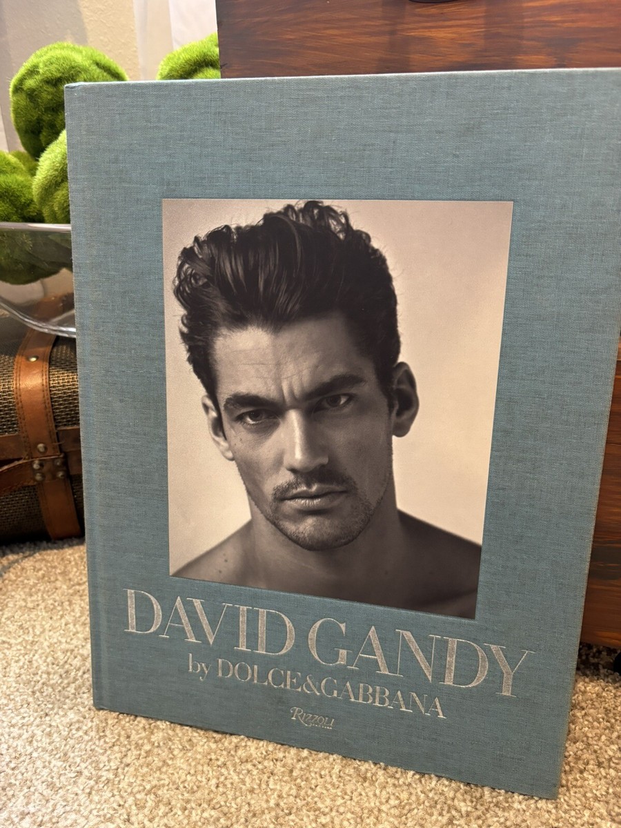 David Gandy Dolce and Gabbana big blue book RARE AUTOGRAPH FIRST
