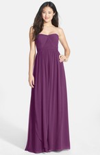 NWOT violet Jenny Yoo 'Aidan' Convertible Strapless Chiffon Gown size  16
