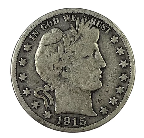 1915-S 50C Barber Half Dollar VG-F #