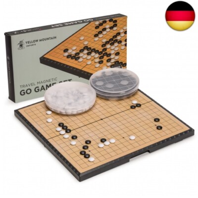Yellow Mountain Imports Mittelgroßes Magnetisches 19x19 Go-Spielset-Brett (28