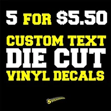 Personalized custom name decal vinyl sticker car truck JDM Euro laptop window