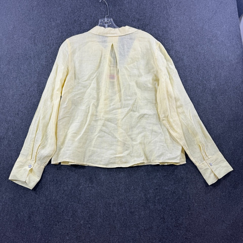 Calypso St. Barth Top Women's Medium Yellow 100% Linen Resort Beach NWT ...