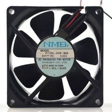 NMB 3110NL-05W-B60 8025 DC24V 0.22A 8CM 2-Wire Dual Ball Inverter Cooling Fan