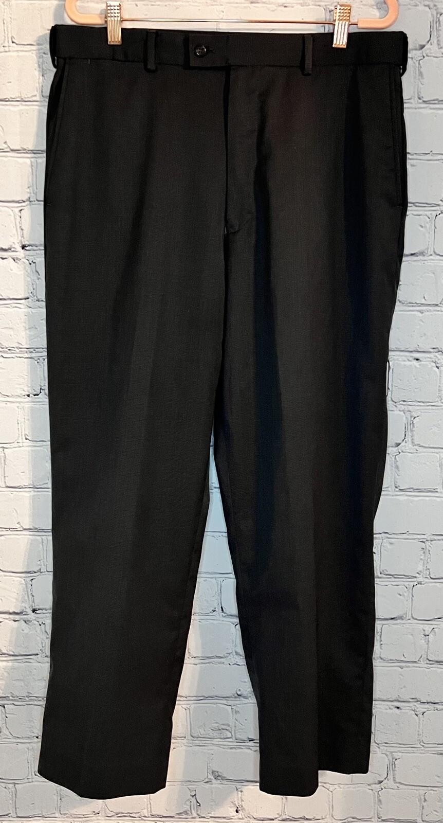Louis Raphael Pants Men’s Louis Raphael Dark Gray Straight Leg Pants Size 34x29 | eBay