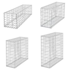 Galvanized Steel Gabion Basket Stone Wire Cage Garden Fence Gabio Wall RockStone