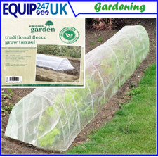 NEU VLIES ABDECKUNG GROW TUNNEL CLOCHE INSEKTEN PFLANZENSCHUTZ GARTEN SCHREBERGARTEN GEMÜSE
