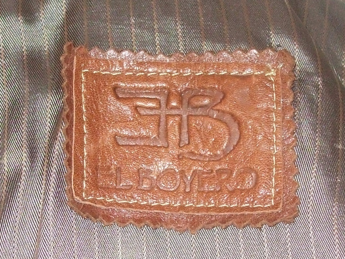 Veste Femme En Cuir El Boyero Taille M Marron Foncé - Neuve Sans étiquette, Fabriquée En Argentine