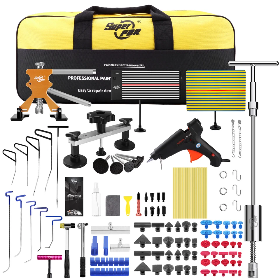 SUPER PDR PDR Ausbeulwerkzeug Auto Beulen Reparaturset Dellenlifter Ausbeul KFZ Werkzeug