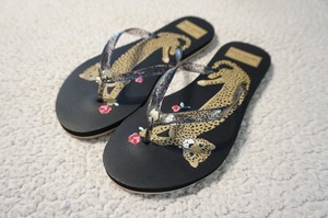 kate spade leopard flip flops