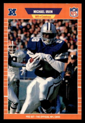 1989 Pro Set #89 Michael Irvin HOF Rookie Card RC