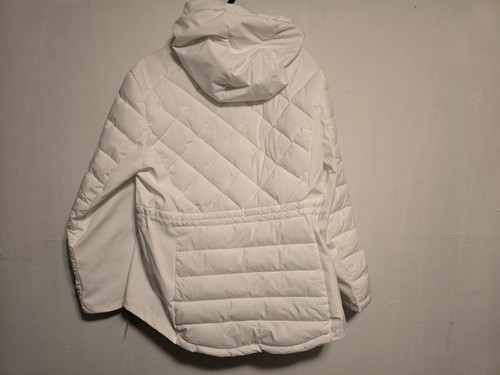 Tommy Hilfiger Coat Size Xl Women Hooded Puffer New With Tags White Parka - Picture 4 of 5