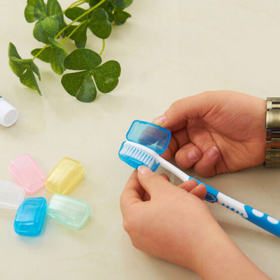 5pcs toothbrush head protector case holder home travel camping clean -cove·:J