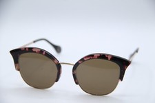 NEW WOOW SUPER LUCKY 2 COL 6023 TORT GOLD AUTHENTIC FRAMES SUNGLASSES 49-19