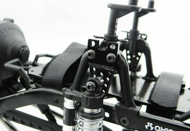 AXSPEED 4Pcs/set AlumLower Shock Mount lift Black For Axial SCX10 1/10 Crawler