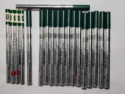 19 A.W. Faber Castell Germany 9030 Pencil Lead HB 3H 6H FULL SILVER TUBES LOT