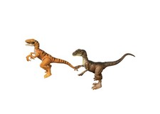 Jurassic World Orange Tiger Velociraptor Brown Toned Velociraptor Dinosaurs