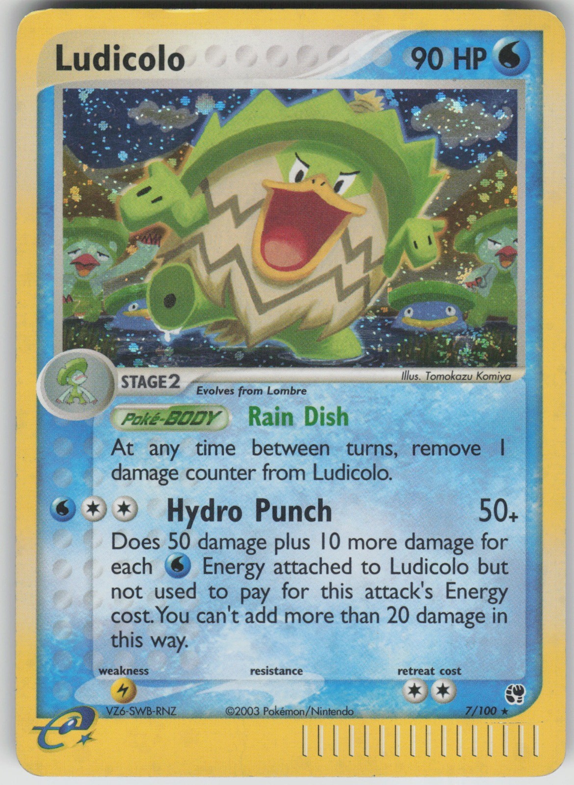 Pokemon TCG Ludicolo Holo Rare Sandstorm 7/100