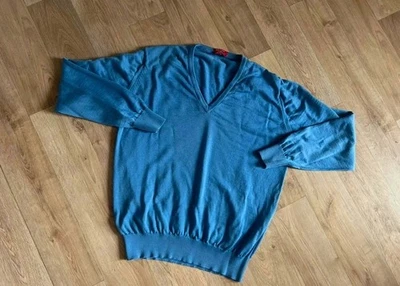 Bernard Solfin Pull en Laine, Bleu, Homme, Taille 3/L - Photo 1/4