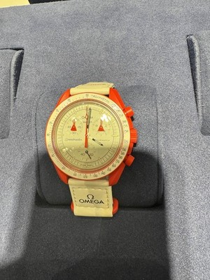 Omega x Swatch Mission to MARS Unisex Adults White Watch