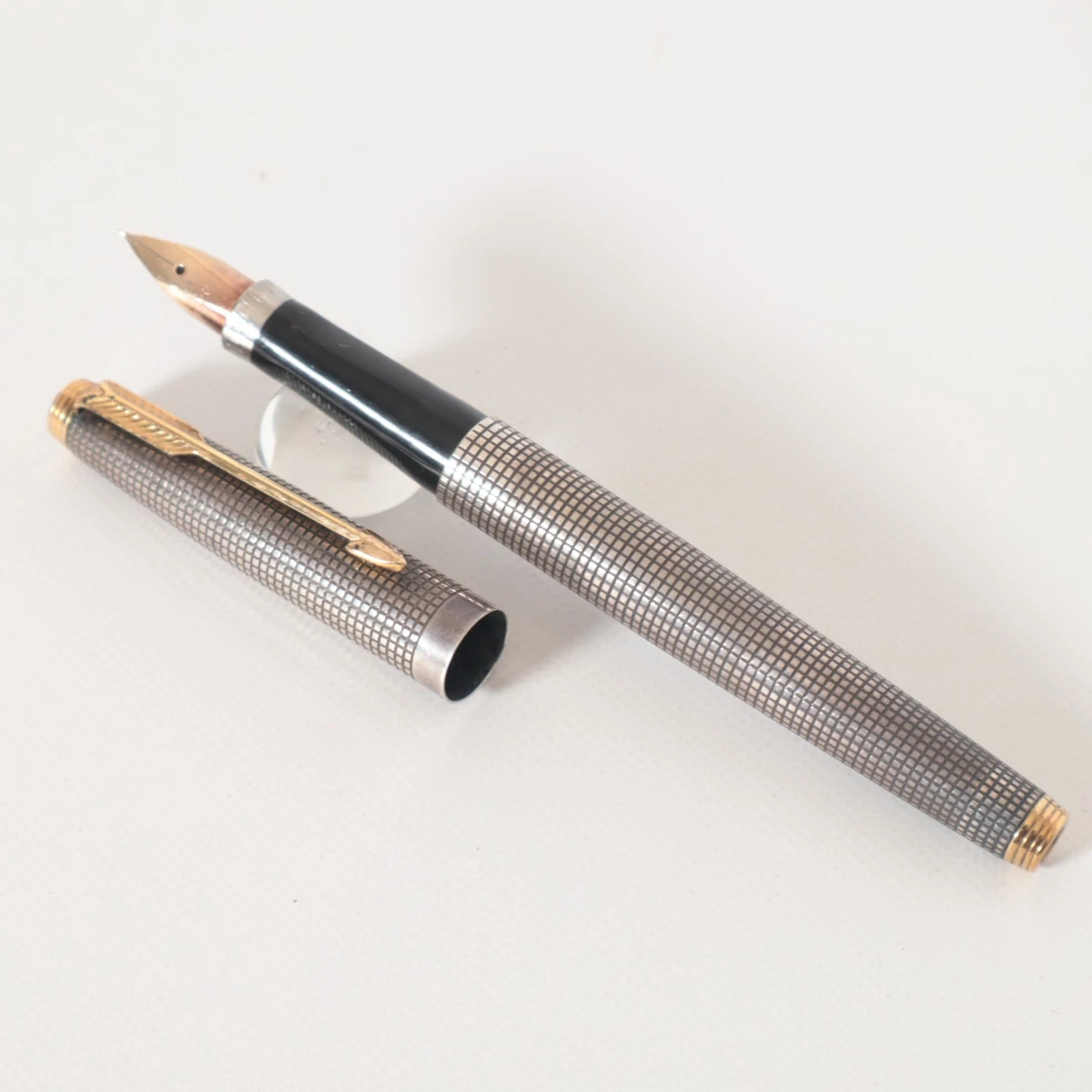 Parker Gold, 14K Nib Sterling Silver Collectible Fountain Pens for