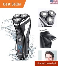 Luxury Cordless Electric Shaver for Men - Waterproof Pop-Up Trimmer