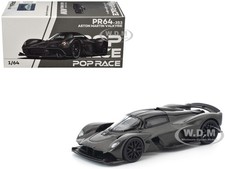 ASTON MARTIN VALKYRIE CARBON FIBER 1/64 DIECAST MODEL CAR BY POP RACE PR640353